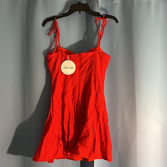 Red Mini Dress - Picture 2 of 5